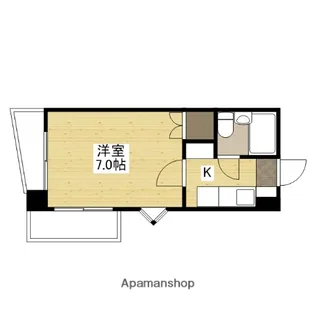エステート小河内【2階】の間取り