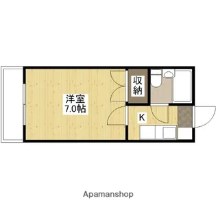 エステート小河内【3階】の間取り