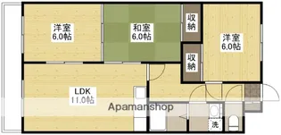 広島県広島市安佐南区東原1丁目【マンション】の間取り