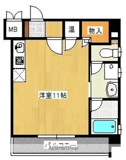 ヴェラーレ新大洲橋【5階】の間取り