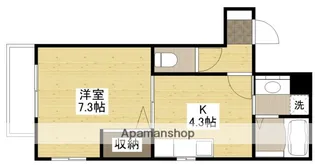 ラ・ペジーブル【4階】の間取り