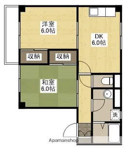 広島県広島市南区丹那町【アパート】の間取り