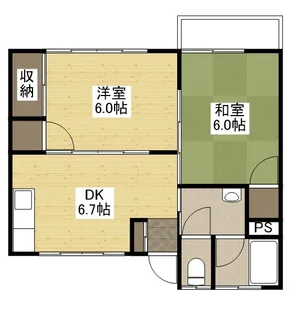三宅第五アパート【2階】の間取り