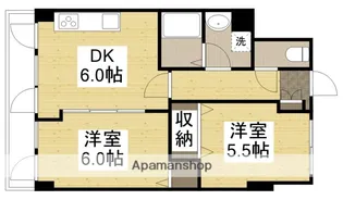 ヒロシマKSビル【2階】の間取り