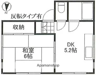 檜野皮ビル【2階】の間取り