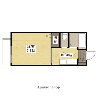 ジェネス大芝【1階】の間取り