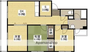 大地マンション【1階】の間取り
