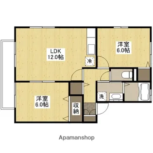 ファミール宮上 D棟【2階】の間取り