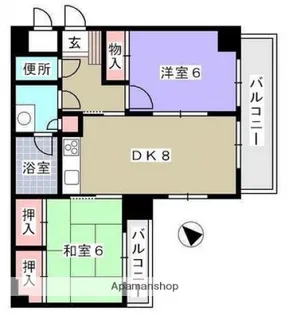広島県広島市中区橋本町【マンション】の間取り