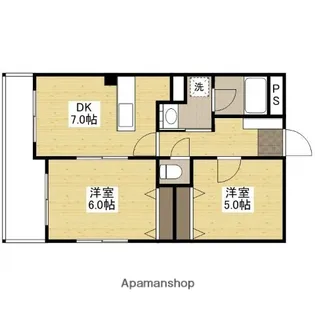 広島県広島市安佐北区可部町大字下町屋【マンション】の間取り