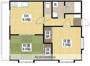広島県広島市東区温品3丁目【アパート】の間取り