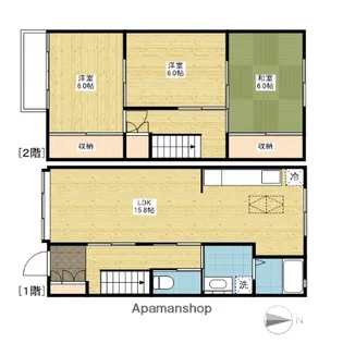 ファミールナカイⅡ【2階】の間取り