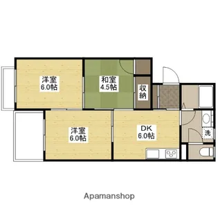 広島県広島市安佐北区口田南3丁目【マンション】の間取り