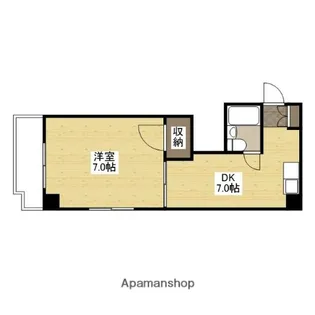 広島県広島市西区中広町3丁目【マンション】の間取り