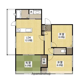 サンヴィレッジ緑井【2階】の間取り