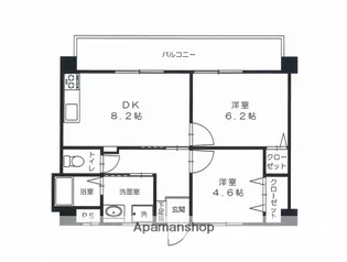 広島県広島市佐伯区八幡東3丁目【マンション】の間取り