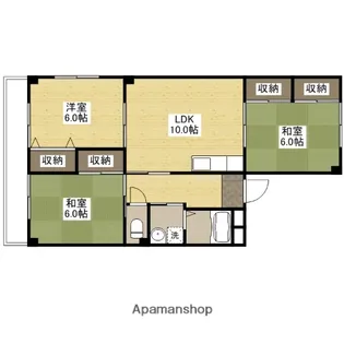 鈴峰ビル【6階】の間取り
