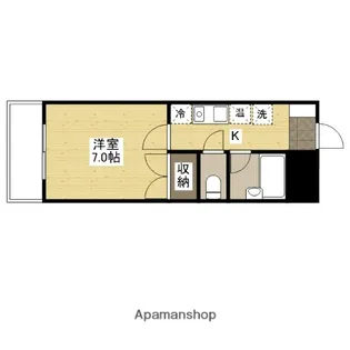広島県広島市西区横川町3丁目【マンション】の間取り