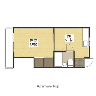 和秀舟入本町ビル【5階】の間取り