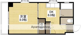 コーポ西翠【405号室】の間取り
