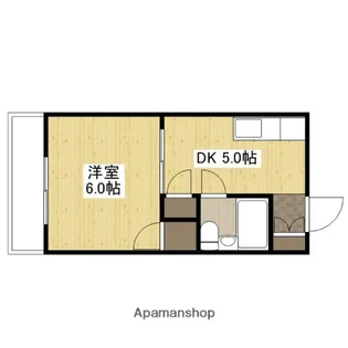 コテージミタキ【1階】の間取り