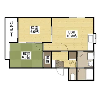 レジデンス メイ【3階】の間取り