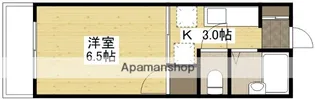 エステート皆実【2階】の間取り