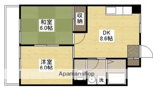 コーポ伊藤【1階】の間取り