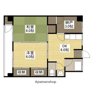 西本ビル【4階】の間取り
