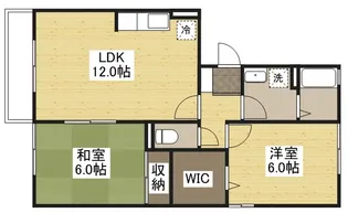 ラフィネ安芸 弐番館【1階】の間取り