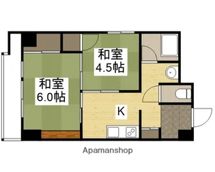 広島県広島市南区東雲2丁目【マンション】の間取り