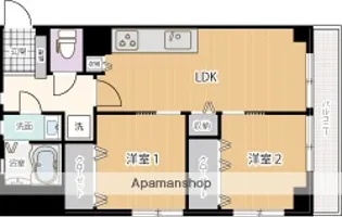 シャンボール東雲【507号室】の間取り