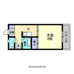 ヴィラ二葉の里【2階】の間取り