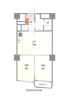 チサンマンション広島【6階】の間取り