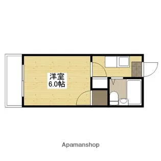 ホワイトパレス長束【2階】の間取り