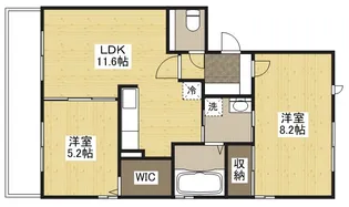 ASUKAB棟【3階】の間取り