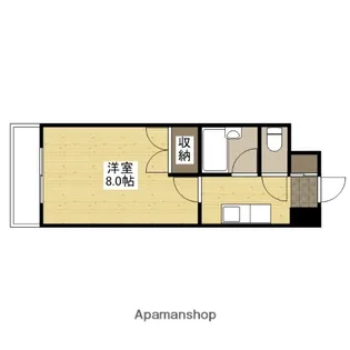 カーナ西田【6階】の間取り