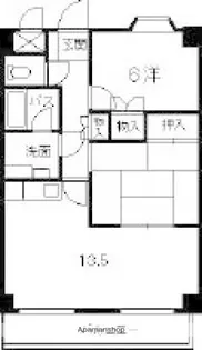 広島県広島市西区古江東町【マンション】の間取り