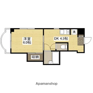 セントラルリバー祇園【6階】の間取り