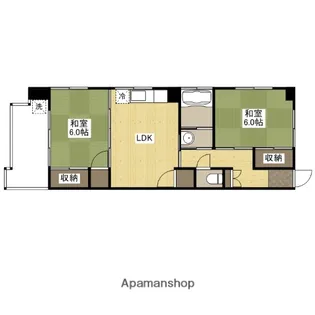重岡ビル【5階】の間取り