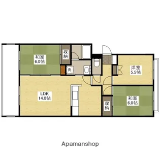 アネックス井口【4階】の間取り