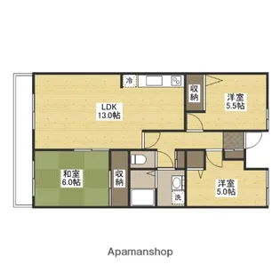 カーサナカスジ【1階】の間取り