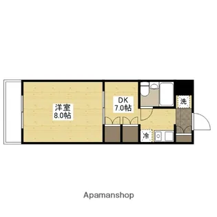 広島県広島市西区三篠町1丁目【マンション】の間取り