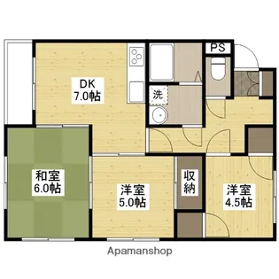 コーポ府南【2階】の間取り