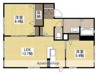 PLACIDO D棟【1階】の間取り