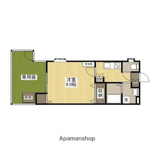 ビビエンタカワハラ【1階】の間取り