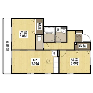 ウェルス17【1階】の間取り