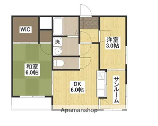 コスミック【7階】の間取り