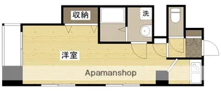 広島県広島市中区河原町【マンション】の間取り