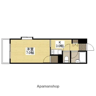 ジャスティヒルト高須【4階】の間取り